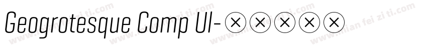Geogrotesque Comp Ul字体转换